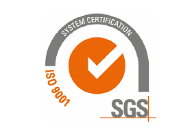SGS ISO 9001:2015 logo.